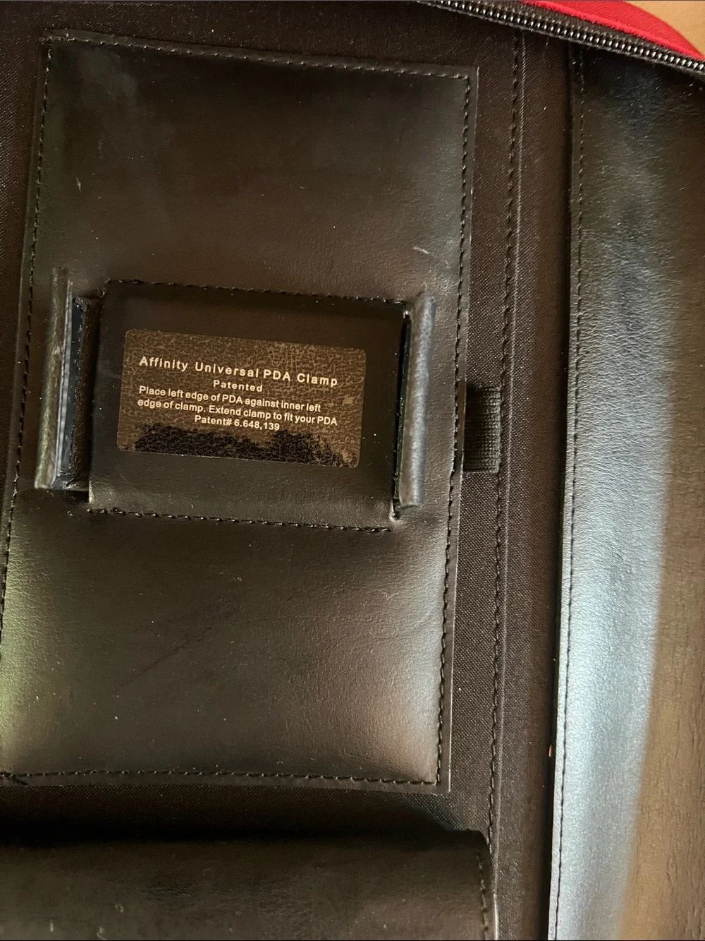 Franklin Covey Full Grain Red Leather Planner Organizer Shoulder Strap